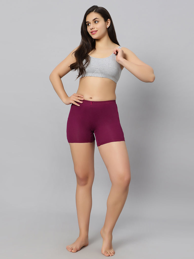 Bluenixie BNSL0020_Semilongs Anti Chaffing Stretch Cotton Boys Shorts
