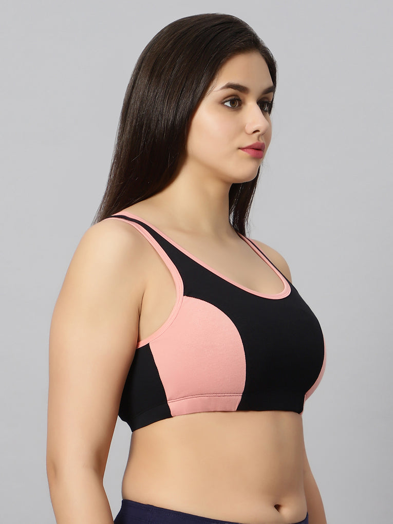 BlueNixie online Padded Sports Bra with Cotton Stretch at