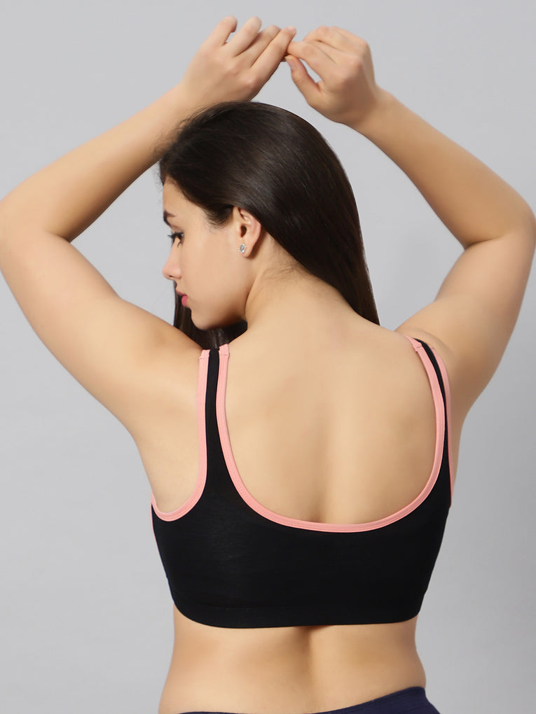 BlueNixie online Padded Sports Bra with Cotton Stretch at