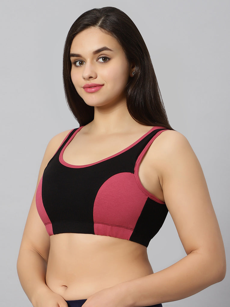 BlueNixie online Padded Sports Bra with Cotton Stretch at