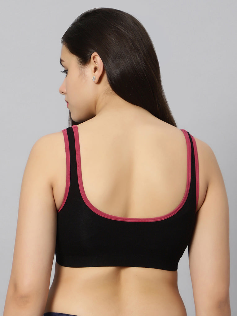 BlueNixie online Padded Sports Bra with Cotton Stretch at