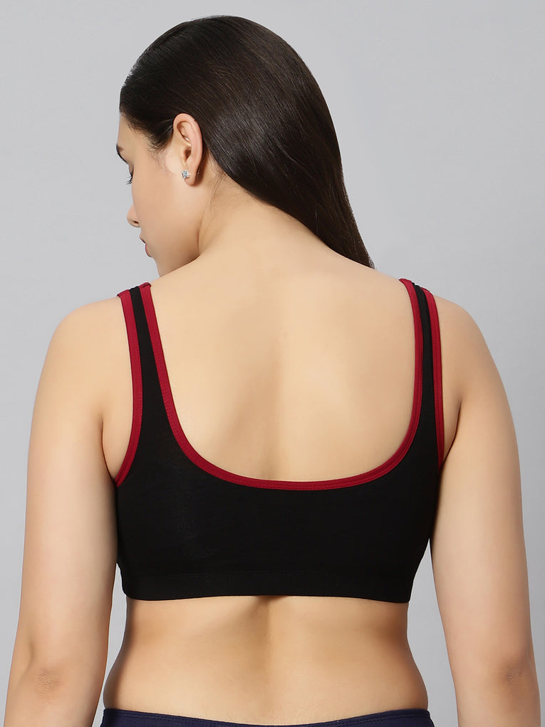 BlueNixie online Padded Sports Bra with Cotton Stretch at