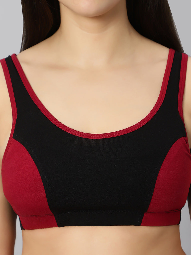 BlueNixie online Padded Sports Bra with Cotton Stretch at