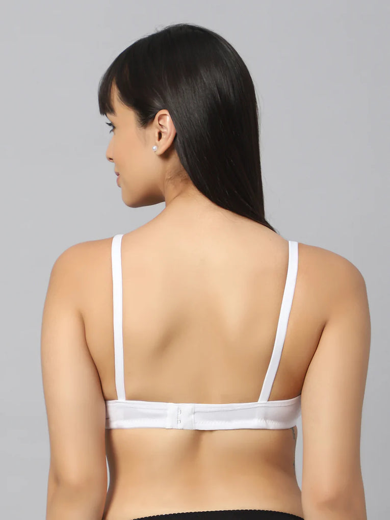 BlueNixie Best T-Shirt Bra Online BN1802 Bra Combo set of 2 White - Skin Color