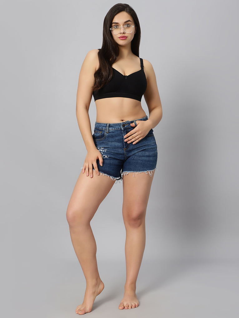 Blue Nixie Padded Full Coverage Bra-Style#BN2319