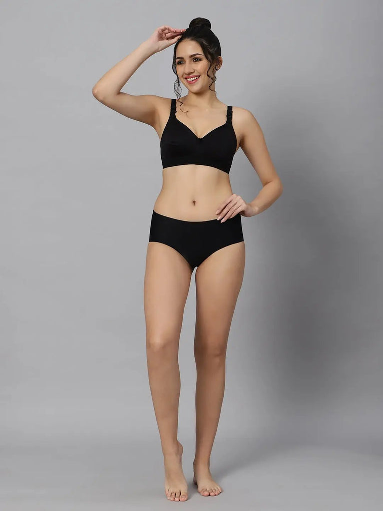 Bluenixie BN2514_Teesta C & D Cups Cotton Rich Full Coverage T-Shirt Bra