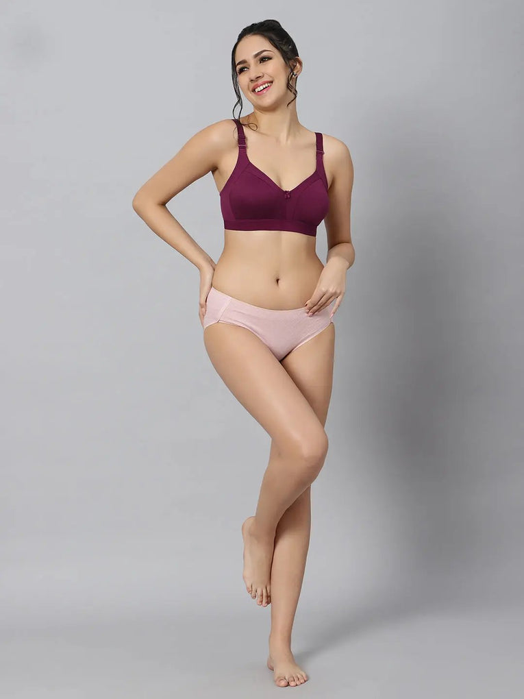 Bluenixie BN2514_Teesta C & D Cups Cotton Rich Full Coverage T-Shirt Bra