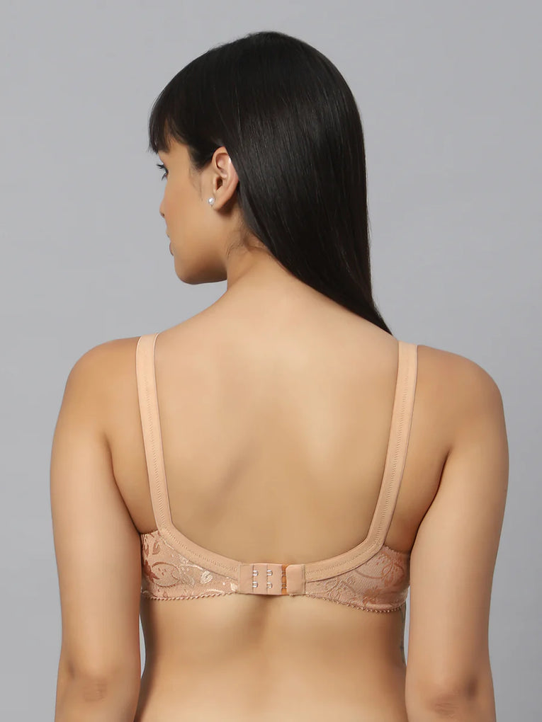 Bluenixie BNF356_2 Pc Combo Full Coverage Bra Black-Skin