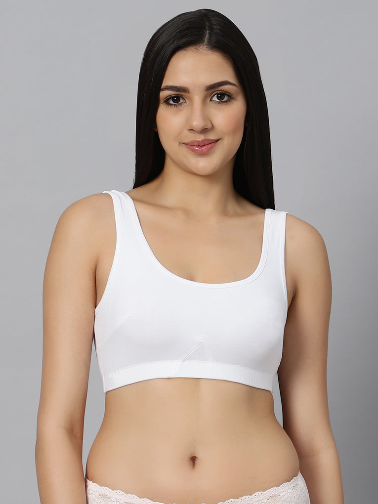 Bluenixie BN3014-Sproty Slip On Medium Impact Sports Bra# Lounge Bra