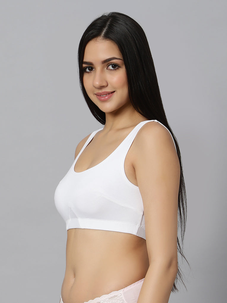 Bluenixie BN3014-Sproty Slip On Medium Impact Sports Bra# Lounge Bra