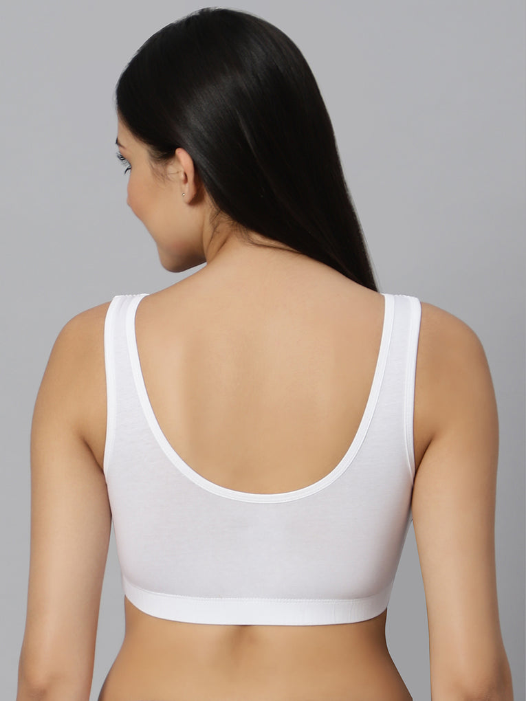 Bluenixie BN3014-Sproty Slip On Medium Impact Sports Bra# Lounge Bra
