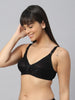Bluenixie Black color Butterfly Print net Full Coverage Bra