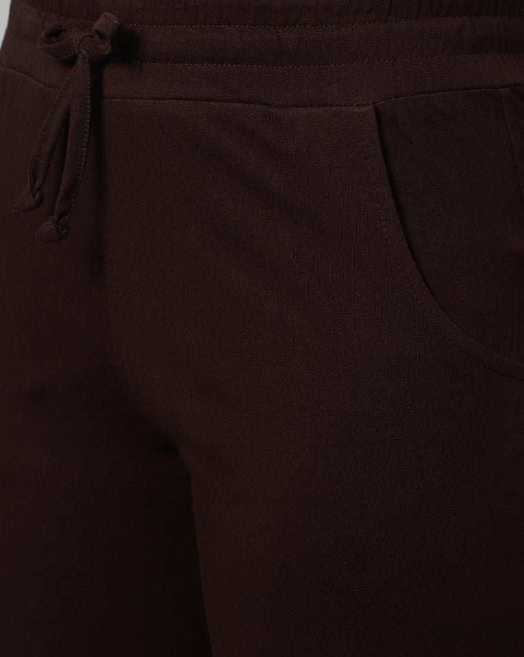 BlueNixie Women 3/4th Cotton Plain Capri
