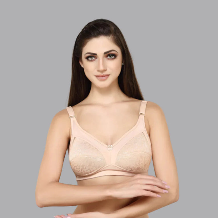 BlueNixie online Full coverage Minimizer Bra Combo set of 2 Black - Skin Color