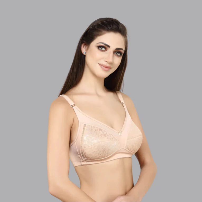 BlueNixie online Full coverage Minimizer Bra Combo set of 2 Black - Skin Color