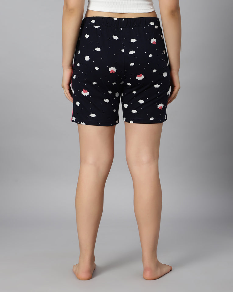 Bluenixie Shorts For Women With Both Side Pocket/Piping & Drawstring Closure at Best Price