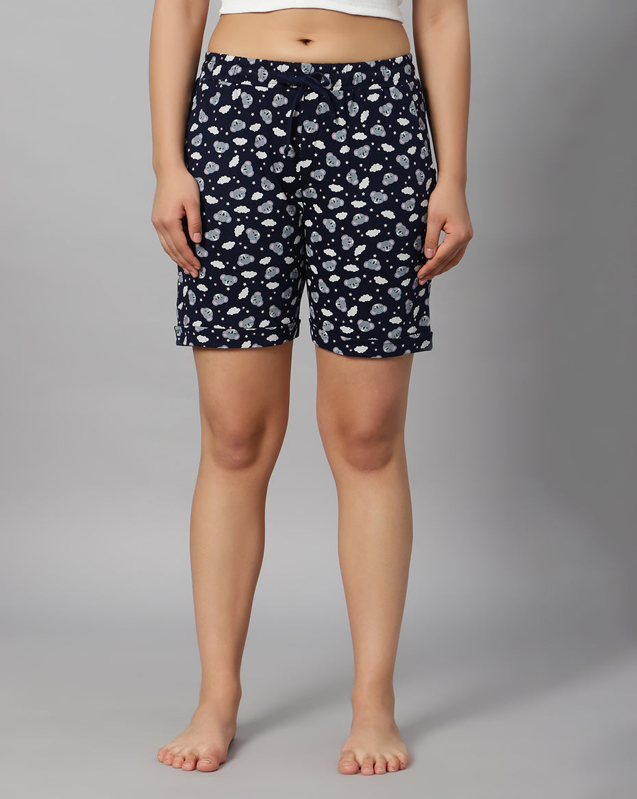 Bluenixie Women's Cotton Printed Short