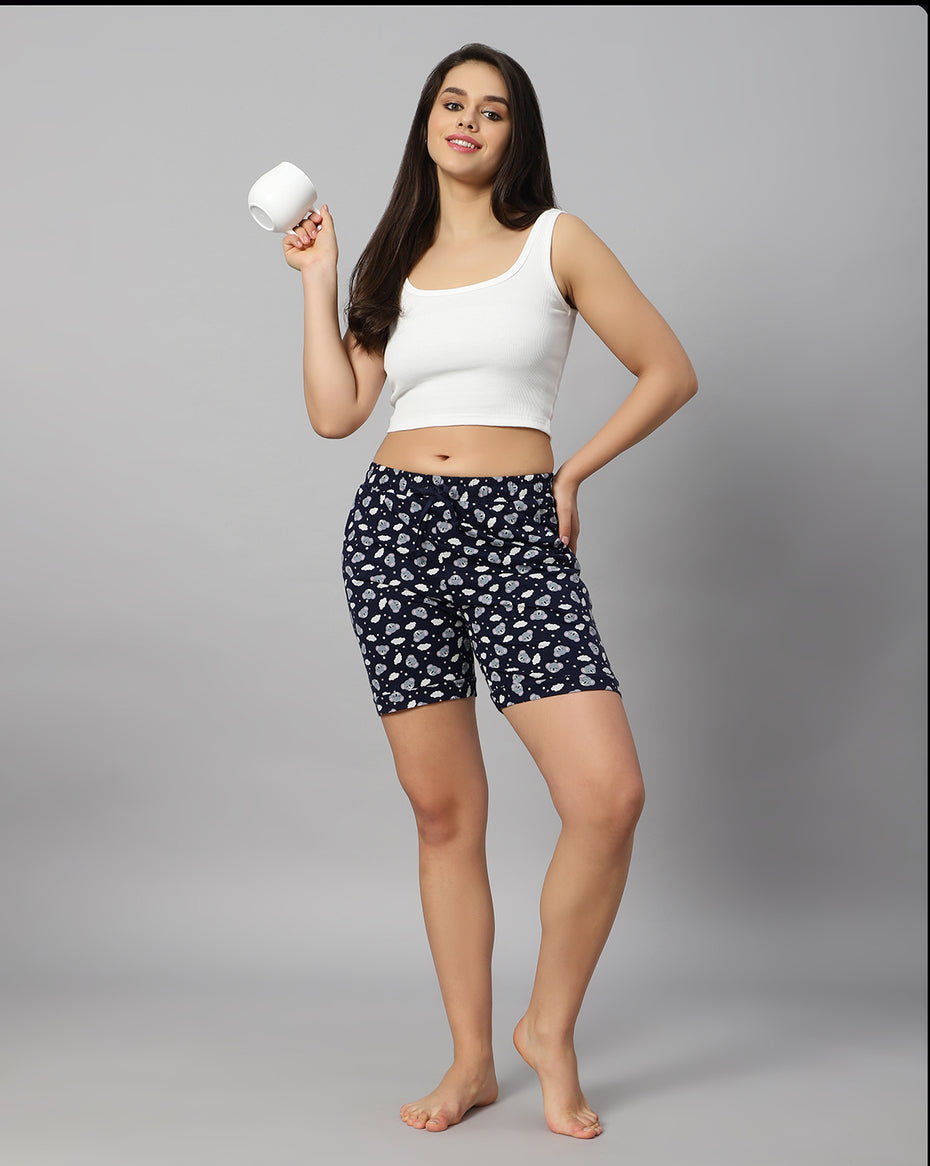 Bluenixie Women's Cotton Printed Short