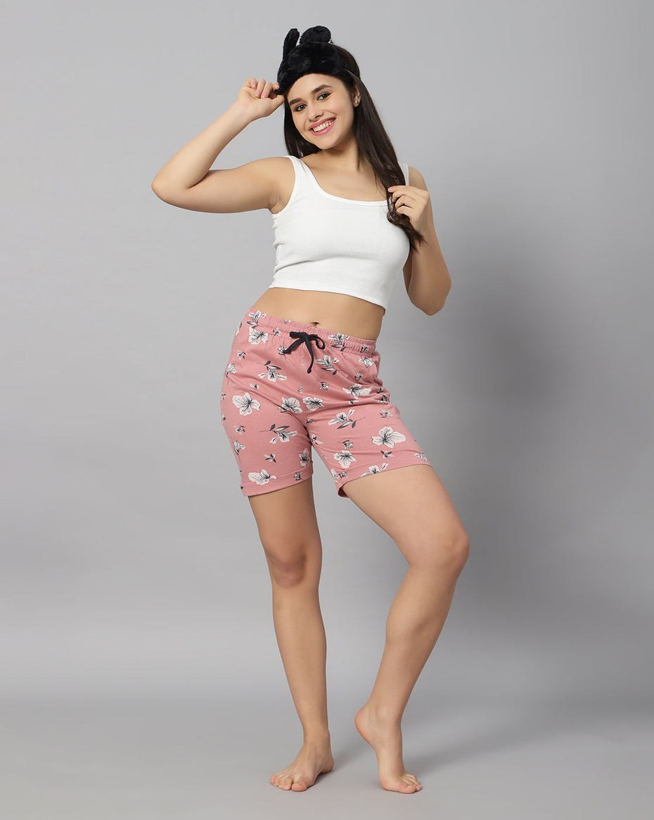 Bluenixie Women's Cotton Printed Short at Best Price