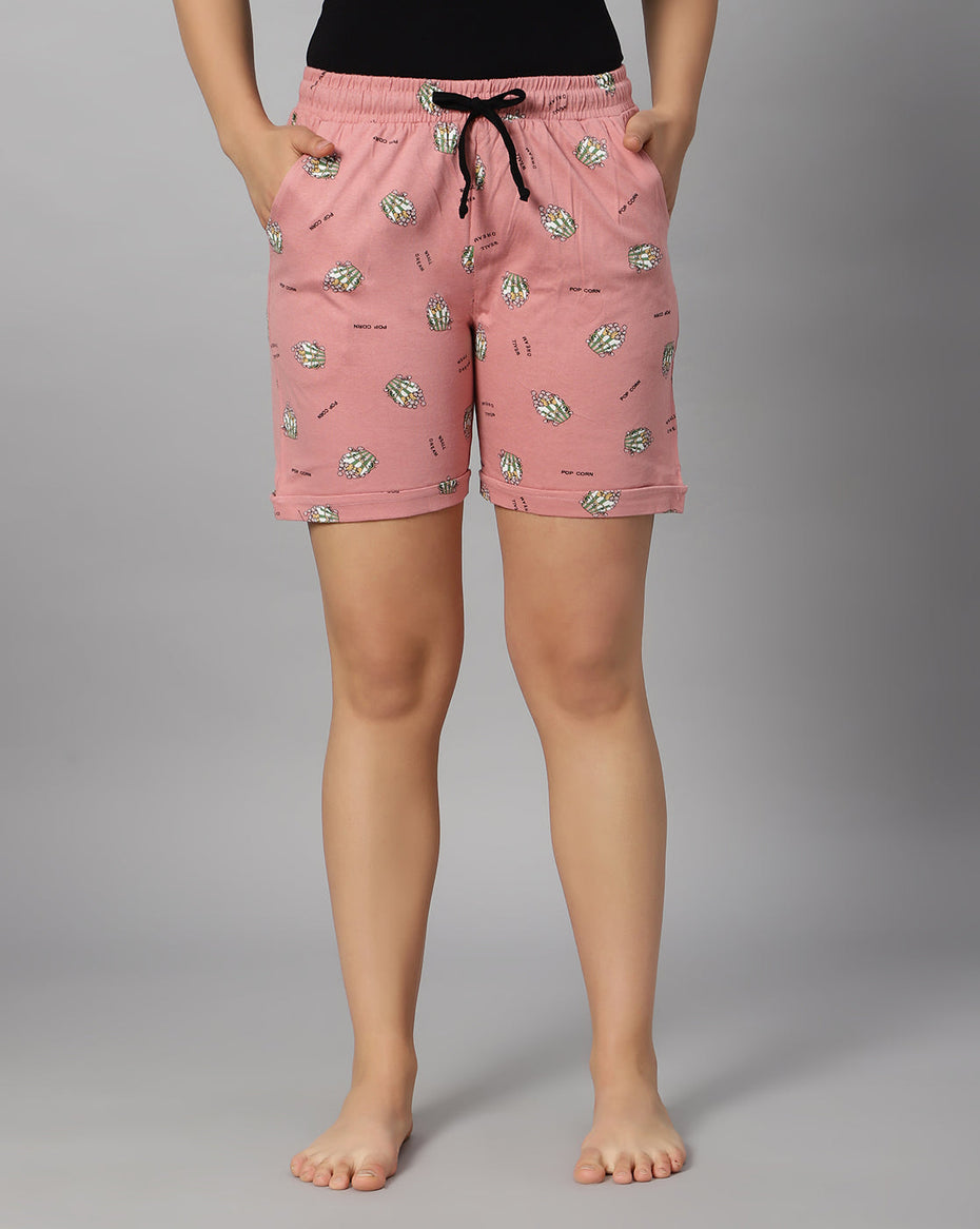 Bluenixie Women's Cotton Printed Short