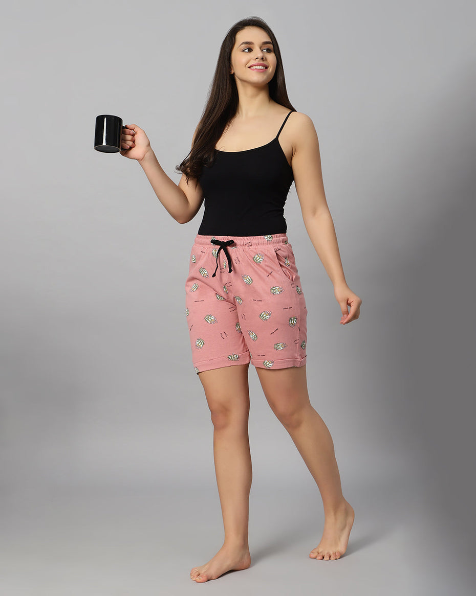 Bluenixie Women's Cotton Printed Short