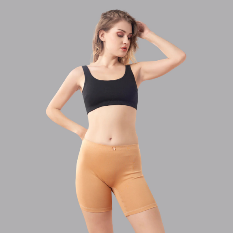 Bluenixie BNSL0020_Semilongs Anti Chaffing Stretch Cotton Boys Shorts