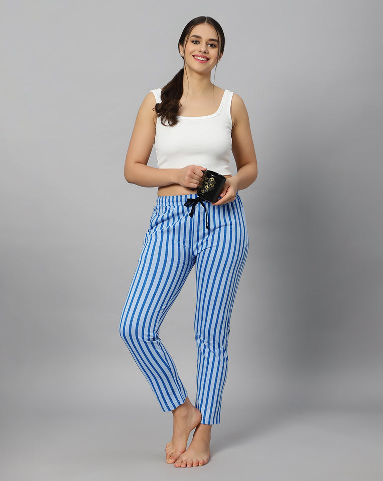 womens-Hosiery-Cotton-Printed-Pyjamas-Best-Price-with-both-side-zipper-pocket