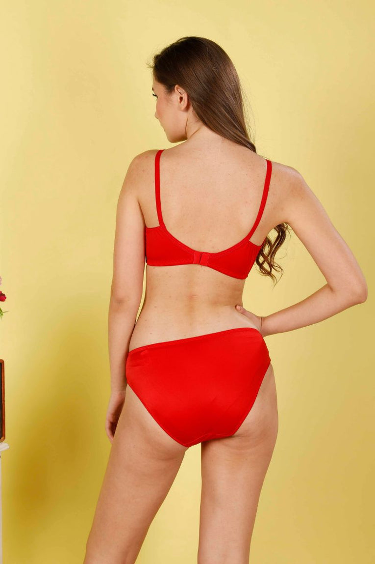 Red color Bridal Bra Set