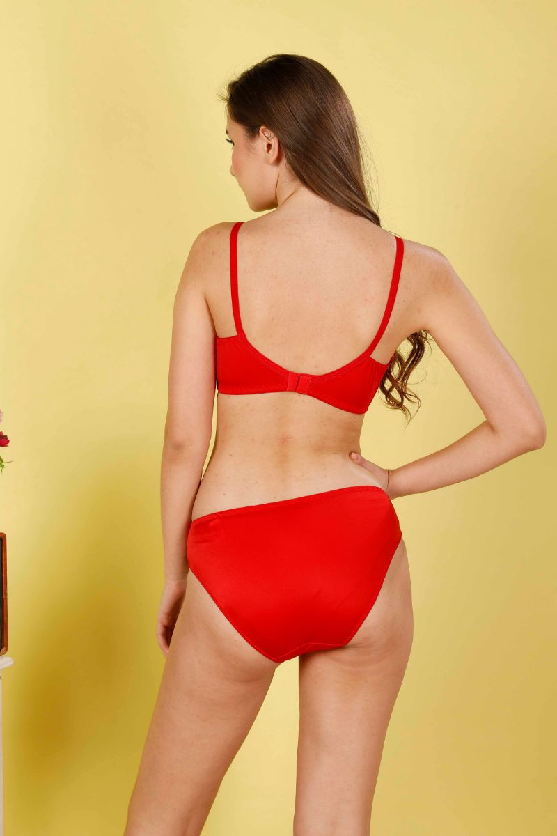 Red color Bridal Bra Set