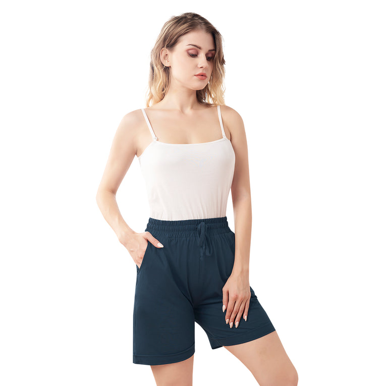 Bluenixie Airforce Color Cotton Lounge Shorts for Girl