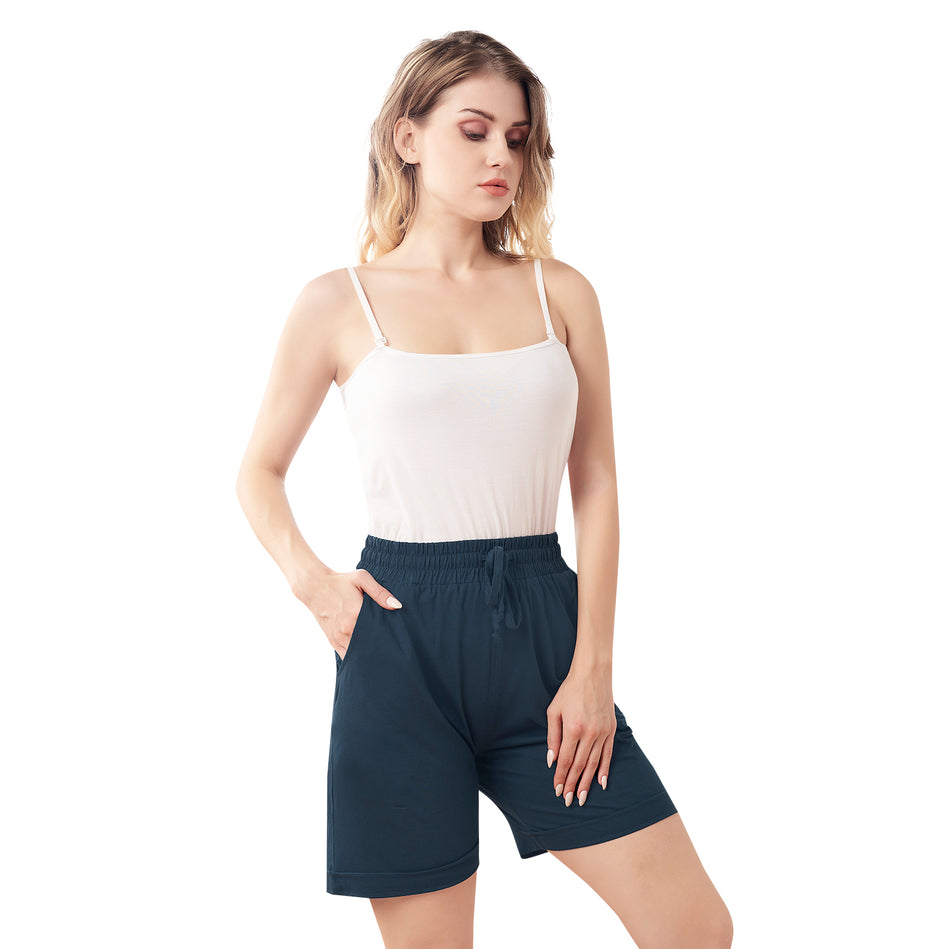 Bluenixie Airforce Color Cotton Lounge Shorts for Girl