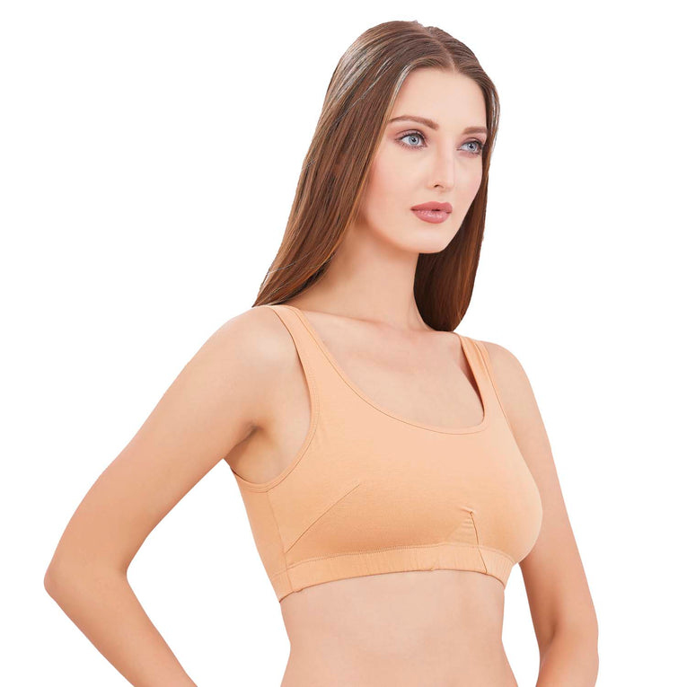 Bluenixie BN3014-Sproty Slip On Medium Impact Sports Bra# Lounge Bra