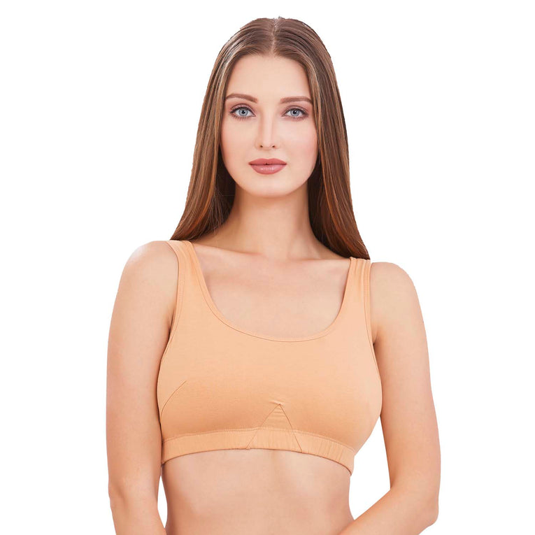 Bluenixie BN3014-Sproty Slip On Medium Impact Sports Bra# Lounge Bra
