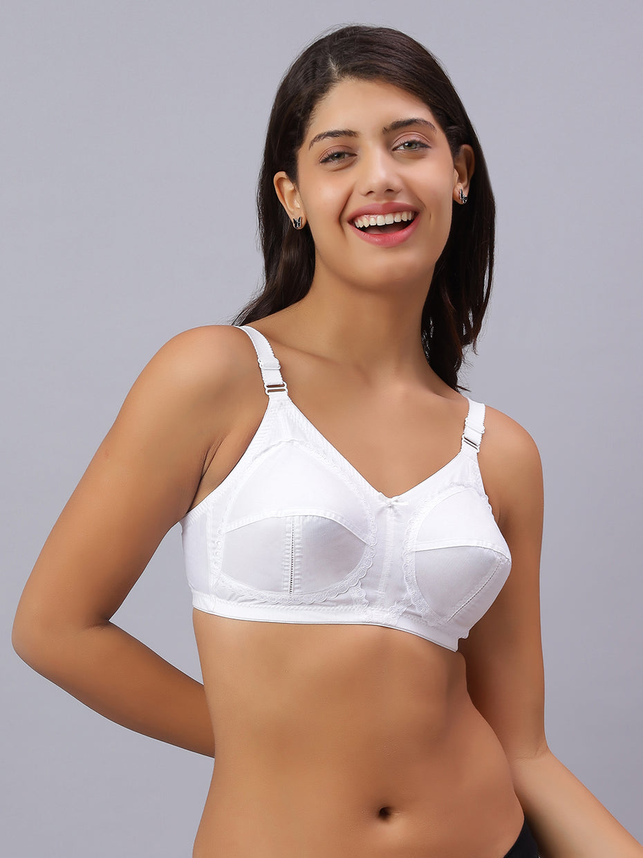 Bluenixie 3-Sections Cups BN2424 Cotton Rich Full Coverage Super Shaper Bra