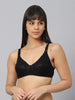 Bluenixie Black color Butterfly Print net Full Coverage Bra