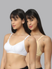 BlueNixie Best T-Shirt Bra Online BN1802 Bra Combo set of 2 White - Skin Color