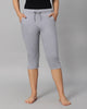 BlueNixie Women 3/4th Cotton Plain Capri