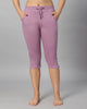 BlueNixie Women 3/4th Cotton Plain Capri