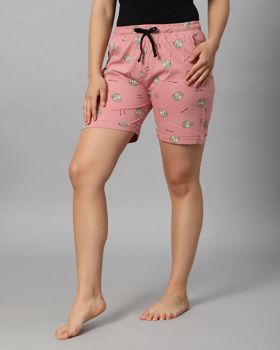 Bluenixie Women's Cotton Printed Short