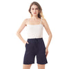 Bluenixie Blue Color Cotton Lounge Shorts for Girl 